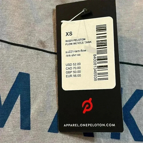 Peloton Women's XS Gray Sleeveless Flow Muscle Tank Casual Summer Top - Picture 2 of 6